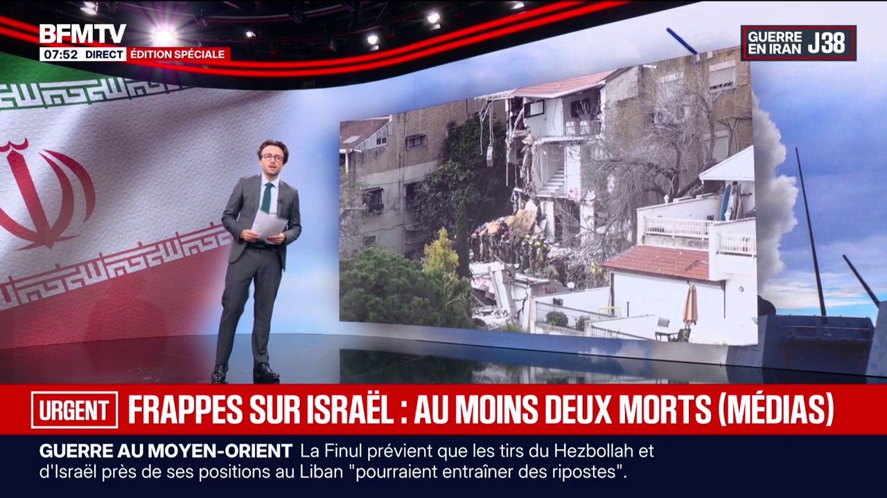 Guerre au Moyen-Orient: au moins deux morts après une frappe iranienne sur un immeuble de Haïfa