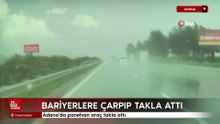 Adana'da panelvan araç takla attı