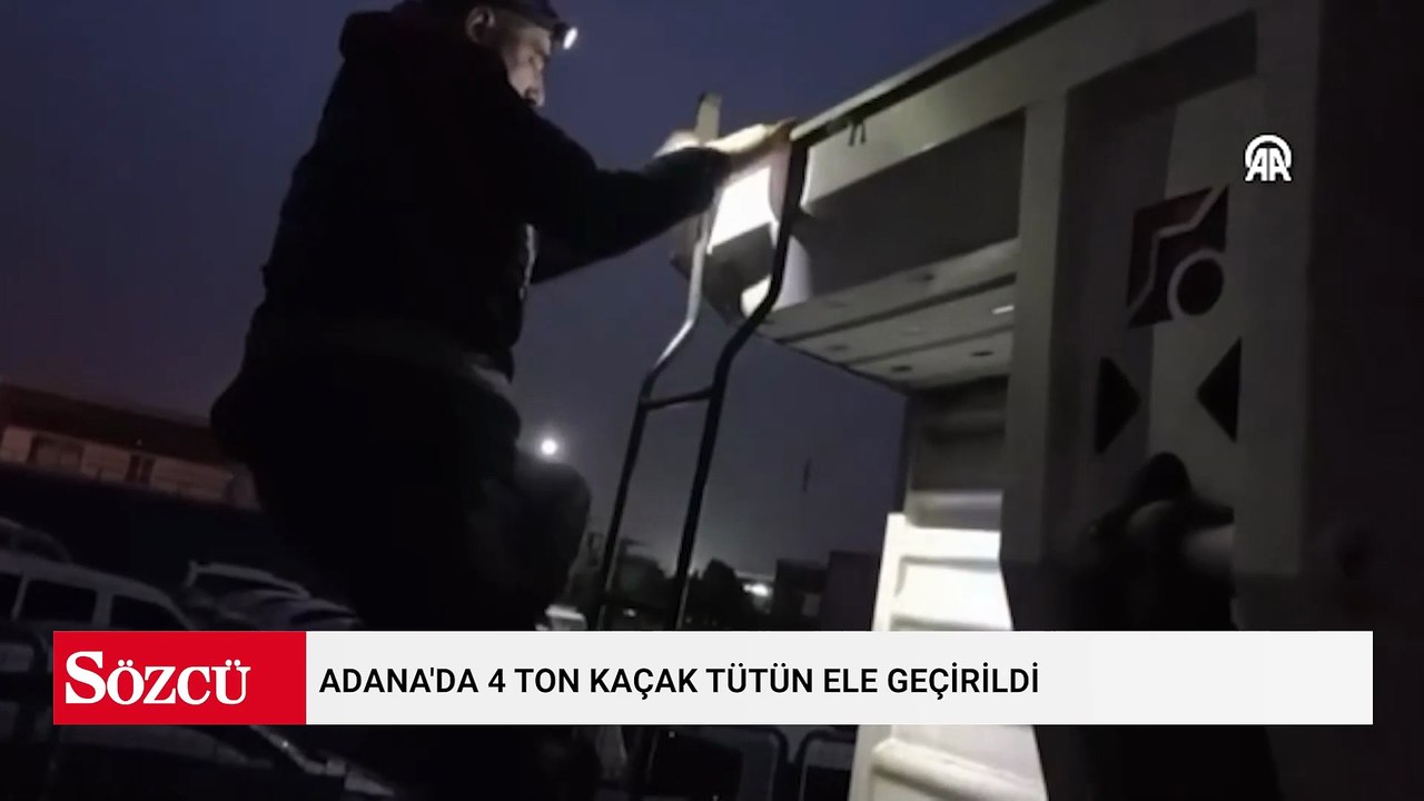 Adana'da 4 ton kaçak tütün ele geçirildi