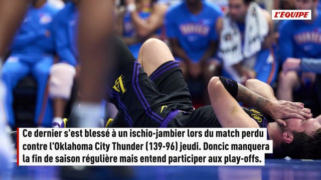 Luka Doncic rentre en Europe pour se soigner - Basket - NBA - Lakers