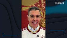 Sánchez se apropia de la camiseta de la Selección española para presumir de los datos de empleo