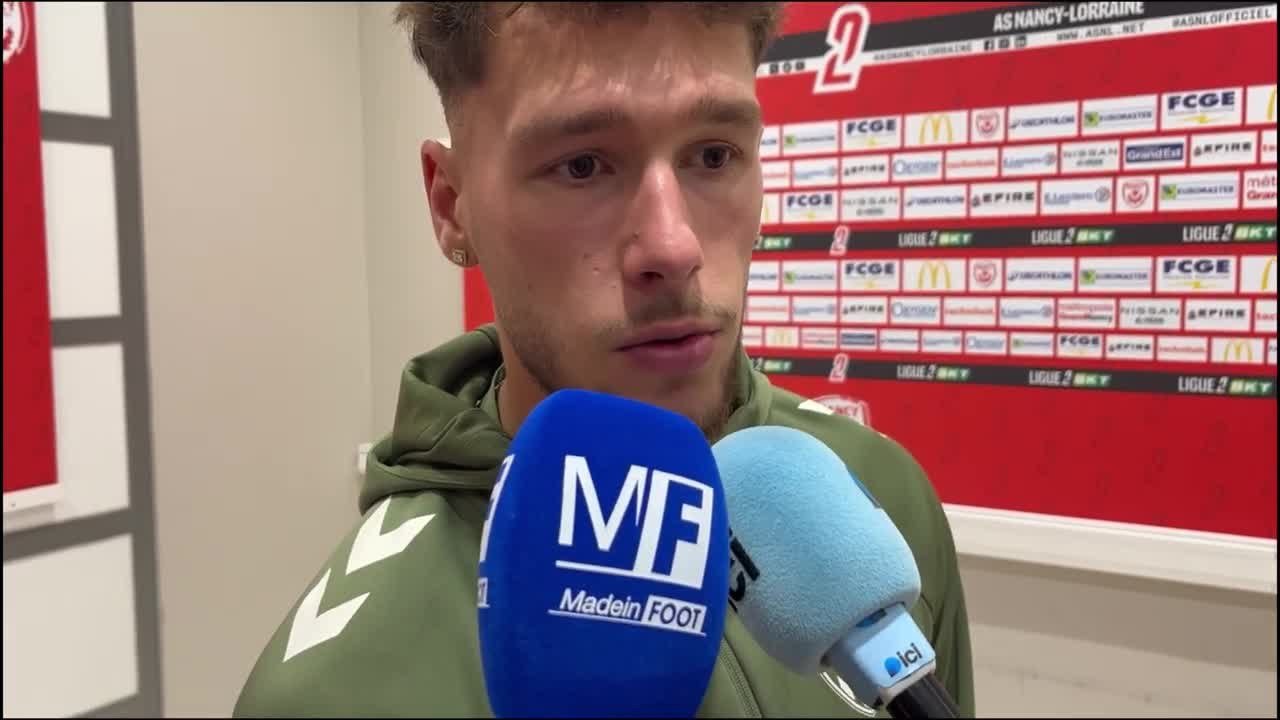La réaction de Lucas Stassin après le match nul arraché par l'ASSE face à l'AS Nancy-Lorraine