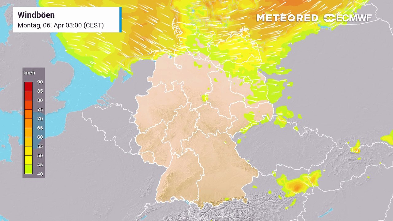 Ostermontag an der Ostsee bleibt zunächst stürmisch mit kräftigem Nordwestwind.