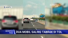 Aksi Ugal-ugalan! 2 Mobil di Tol Wiyoto Wiyono, Saling Tabrak hingga Cekcok | KOMPAS PAGI
