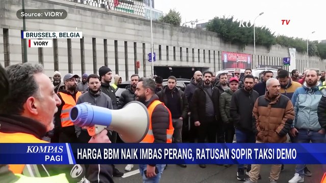 Sopir Taksi di Brussels Blokade Jalan, Protes Biaya Platform dan Harga BBM