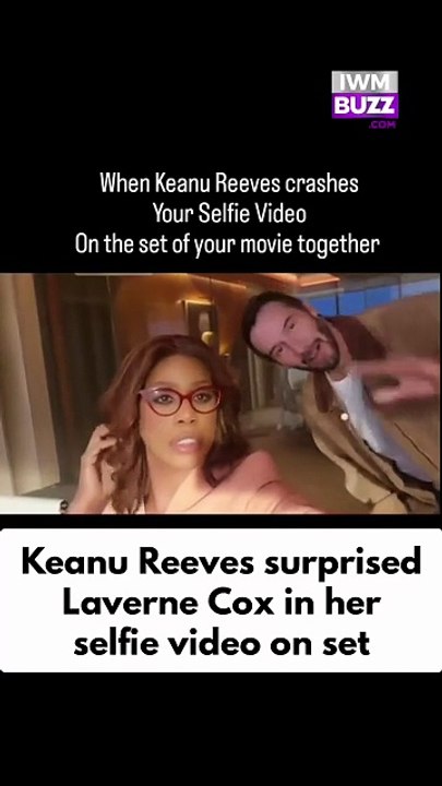On set for Outcome, Laverne Cox caught Keanu Reeves popping into her selfie video! At 61, the action star couldn’t resist waving back as the actress invited him into the light