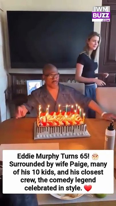Eddie Murphy Turns 65! 🎂 Surrounded by wife Paige, many of his 10 kids, and his closest crew, the comedy legend celebrated in style.