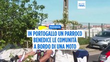 Portogallo, sacerdote benedice le parrocchie mentre sfila con 700 motociclisti per Pasqua