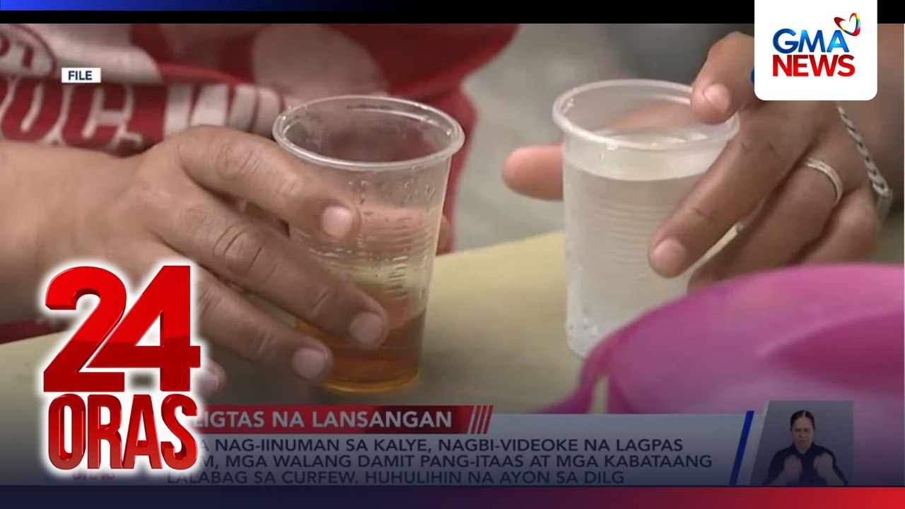 Mga nag-iinuman sa kalye, nagbi-videoke na lagpas 10PM, mga walang damit pang-itaas at mga kabataang lalabag sa curfew, huhulihin na ayon sa DILG | 24 Oras