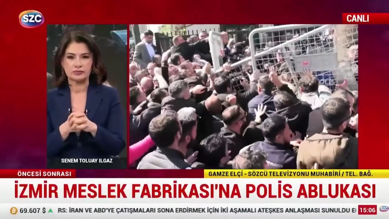 İzmir Meslek Fabrikası'nda polis ablukası