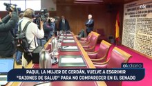 Paqui, la mujer de Cerdán, vuelve a esgrimir "razones de salud" para no comparecer en el Senado