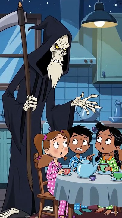 Grim Reaper’s Bedtime Warning 😱💀 _ Sleep On Time Kids!