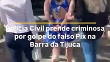 Vídeo mostra mulher suspeita de aplicar 'golpe do falso Pix' sendo presa