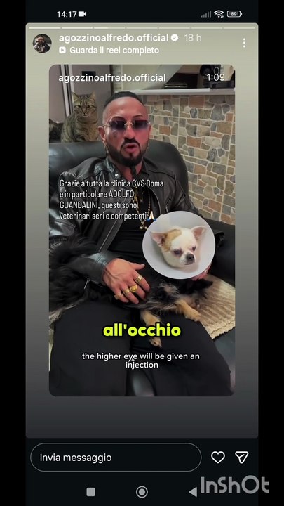 Agozzino Alfredo si prende cura del piccolo Arnold cieco