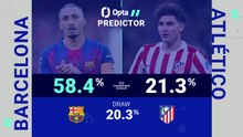 Barcelona v Atletico Madrid - Opta Predictor