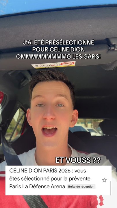 J’AI ÉTÉ PRÉSÉLECTIONNÉ POUR VOIR CÉLINE DION OMMMMG