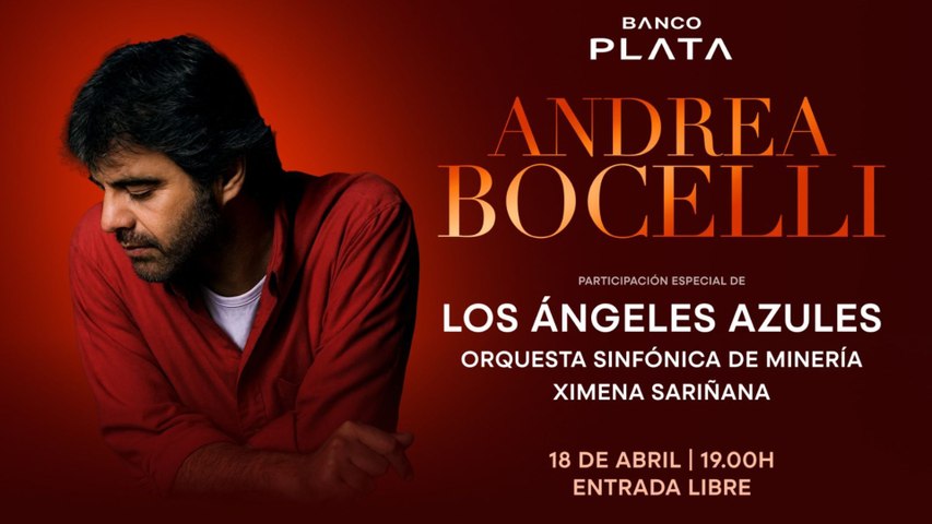 Detalles del concierto de Andrea Bocelli en el Zócalo