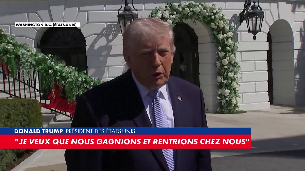Donald Trump : «Je veux que nous gagnions et que nous rentrions chez nous»