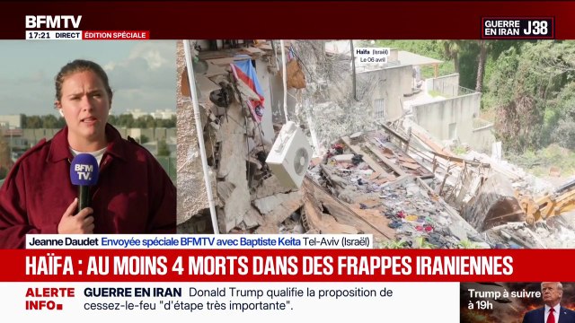 Les frappes iraniennes en Israël font au moins quatre morts à Haïfa