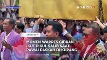 Momen Wapres Gibran Ikut Pikul Salib saat Pawai Paskah di Kupang