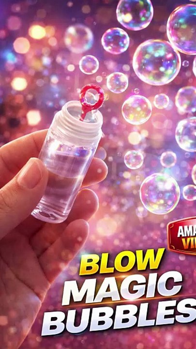 Box Bubble Toy Blowing Fake Bubbles 🎁 | Fun Kids Bubble Machine