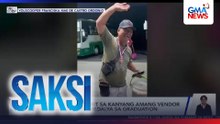 Estudyante, isinabit sa kanyang amang vendor ang nakamit na medalya sa graduation | Saksi