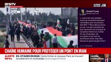 Menaces de Donald Trump: une chaîne humaine a été formée en Iran pour défendre un pont