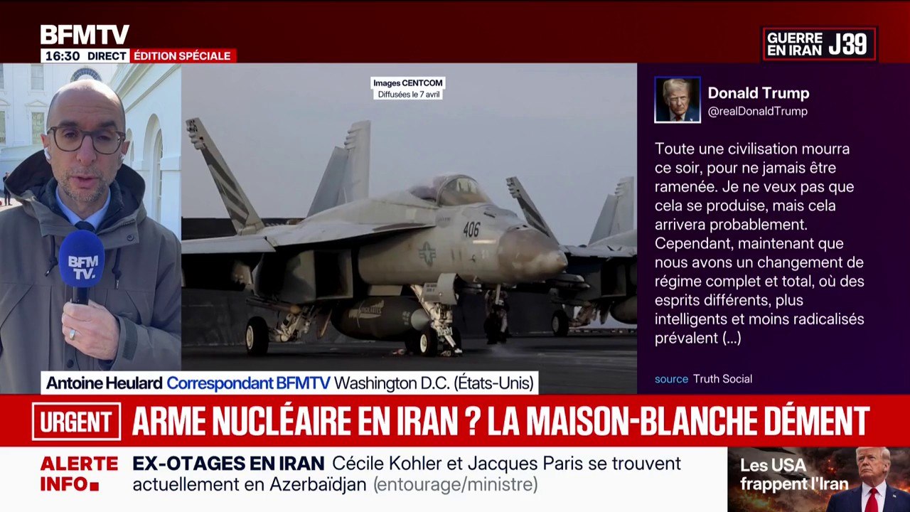 Suite aux propos menaçants de Donald Trump, la Maison Blanche réfute l'emploi d'armes nucléaires en Iran