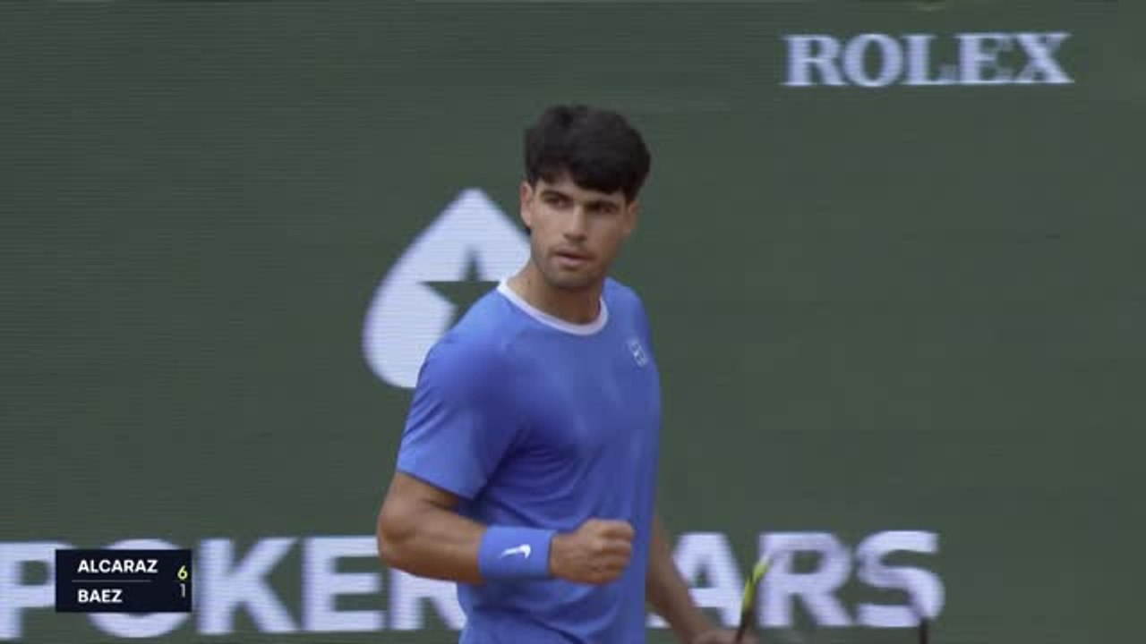 Monte-Carlo - La démonstration d'Alcaraz contre Baez