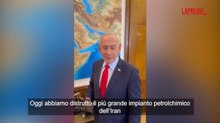 Netanyahu in un video: «Abbiamo distrutto il più grande impianto petrolchimico in Iran»