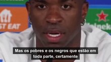 'Há racistas em todos os países', diz Vinicius Junior