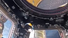 Floating Through the ISS: A Zero-Gravity Time-Lapse