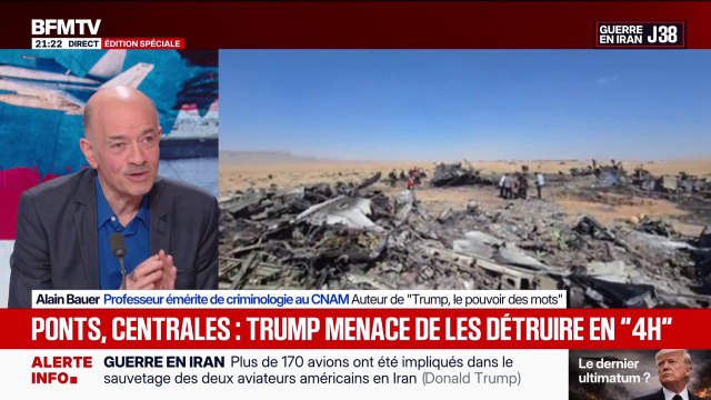 Menaces de Donald Trump envers l'Iran: Il y a plusieurs Donald Trump, il faut faire attention , explique Alain Bauer, professeur émérite de criminologie