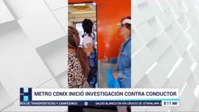 "¡Ya no lo dejen manejar!" Exhiben a conductor del metro presuntamente intoxicado en la Línea 2
