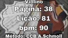 Página: 38 Lição: 81 - Violino [90 bpm]