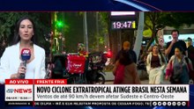 Ciclone extratropical atinge o Brasil nesta semana | TEMPO REAL