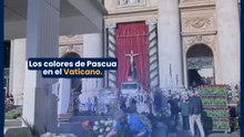 Los colores de Pascua en el Vaticano