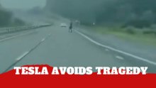 Tesla FSD avoids potential tragedy with split-second highway reaction