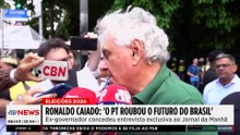 Caiado sobe o tom em entrevista: "O PT roubou o futuro do Brasil"