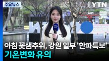 [날씨] 아침 꽃샘추위, 강원 일부 '한파특보'...기온변화 유의 / YTN