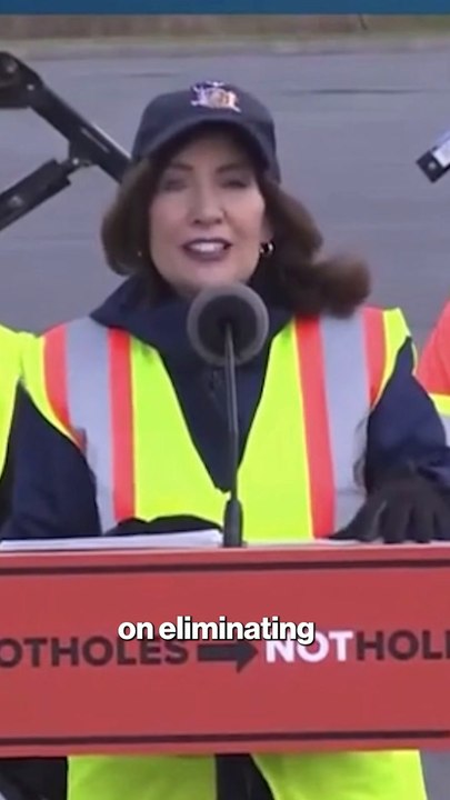 Gov. Hochul press conferences about potholes
