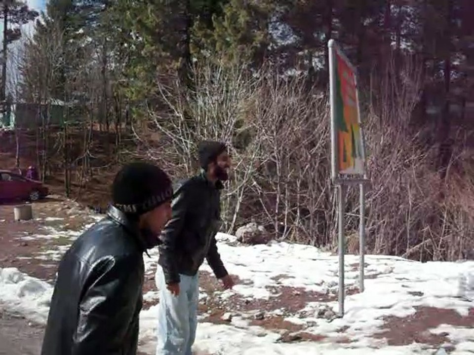 Snow playing