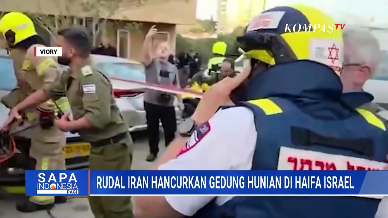 Rudal Iran Hantam Gedung di Haifa Israel, Dua Orang Tewas | SAPA PAGI