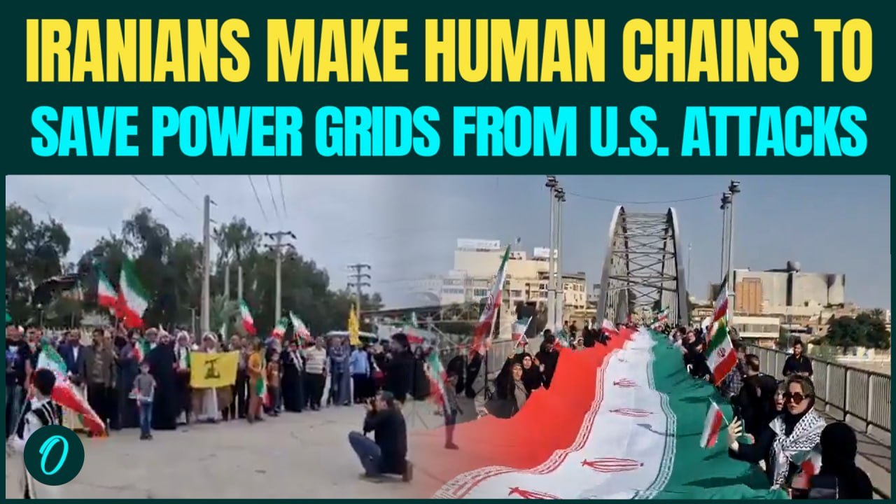 WATCH: Iranians FORM Human Chain to SHIELD Power Plants as Trump VOWS to Blow Iran After Deadline