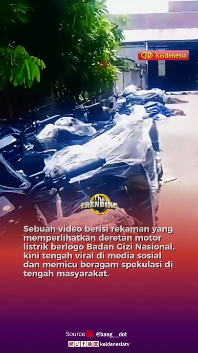 Viral Ribuan Motor Listrik Berlogo Badan Gizi Nasional