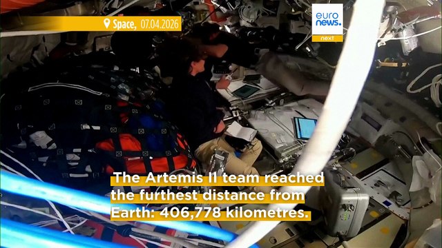 Artemis II crew head back towards Earth after completing record-breaking lunar flyby