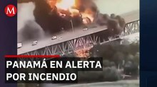 Incendio de camiones de combustible cierra el Puente de las Américas en Panamá