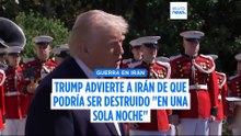 Trump eleva sus amenazas contra Irán: "Podemos destruir el país en una noche y puede ser mañana"