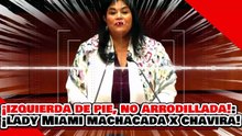 🔥🚨¡LA IZQUIERDA DE PIE, NO ARRODILLADA! ¡”LADY MIAMI” BARRALES es MACHACADA x la SENADORA CHAVIRA!