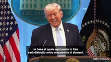 L'ultimatum di Trump: l'Iran potrebbe essere "eliminato" martedì